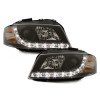 Audi A3 8P (03-08) DRL lukturi, melni