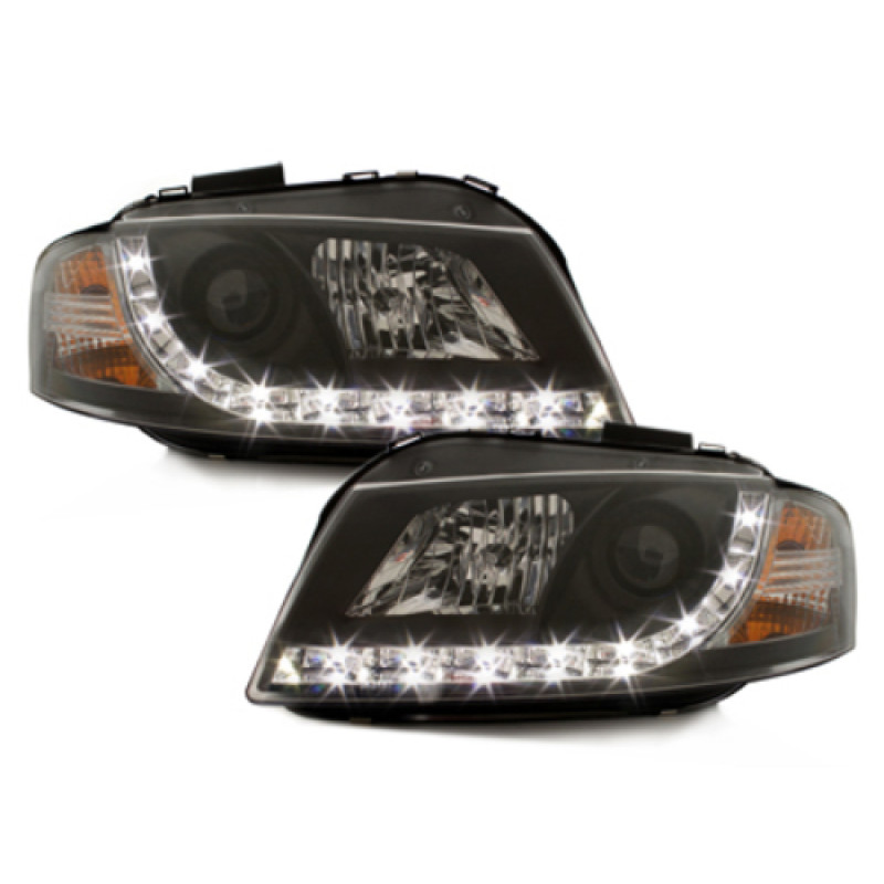 Audi A3 8P (03-08) DRL lukturi, melni