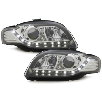 Audi A4 B7 (04-07) DRL xenon lukturi, melni