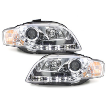 Audi A4 B7 (04-07) DRL lukturi, hromēti