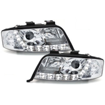 Audi A6 C5 (01-04) DRL lukturi, hromēti