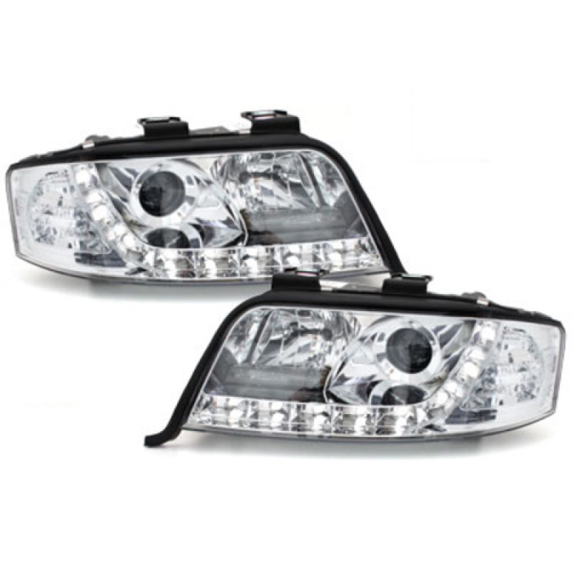 Audi A6 C5 (01-04) DRL lukturi, hromēti