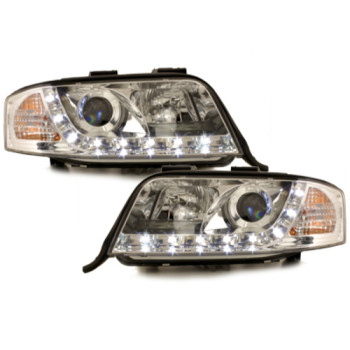 Audi A6 C5 (97-01) DRL lukturi, hromēti