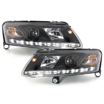 Audi A6 C6 (04-08) DRL lukturi, melni