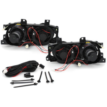 BMW e32/e34 (86-95) lukturi, melni ar krustiem 2