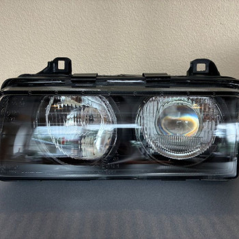 BMW e36 (91-99) L+R lukturi ar lēcām, melni