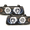 BMW e36 4D (91-98) CCFL lukturi, melni