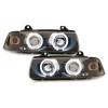 BMW e36 4D (91-98) CCFL lukturi, melni