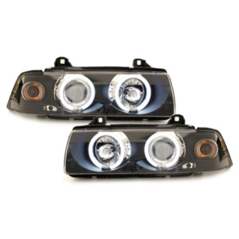 BMW e36 2D (91-98) CCFL lukturi, melni