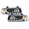 BMW e36 2D (91-98) DRL lukturi, melni