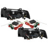 BMW e36 2D (91-98) DRL lukturi, melni
