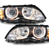 BMW e46 4D/5D (01-) lukturi, LED pagriezienu rādītāji, hromēti