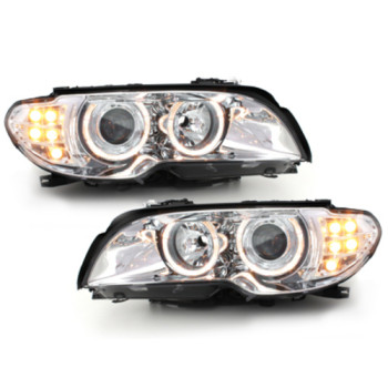 BMW e46 2D (03-06) lukturi, LED pagriezienu rādītāji, hromēti