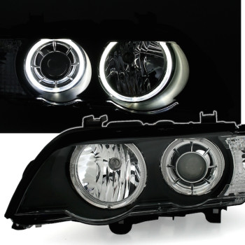 BMW X5 e53 (99-04) xenon, LED lukturi, melni