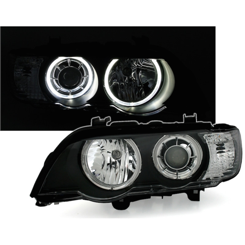 BMW X5 e53 (99-04) LED lukturi, melni