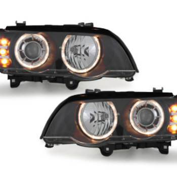 BMW X5 e53 (99-04) xenon lukturi, LED pagriezienu rādītāji, melni