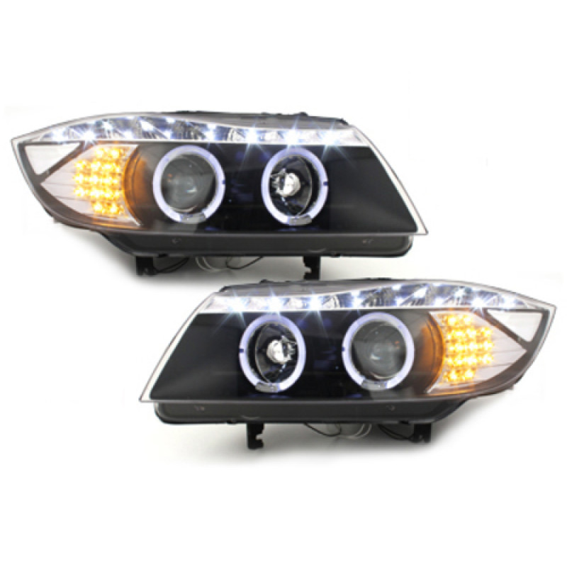 BMW e90/e91 (05-08) lukturi, LED pagriezienu rādītāji, melni