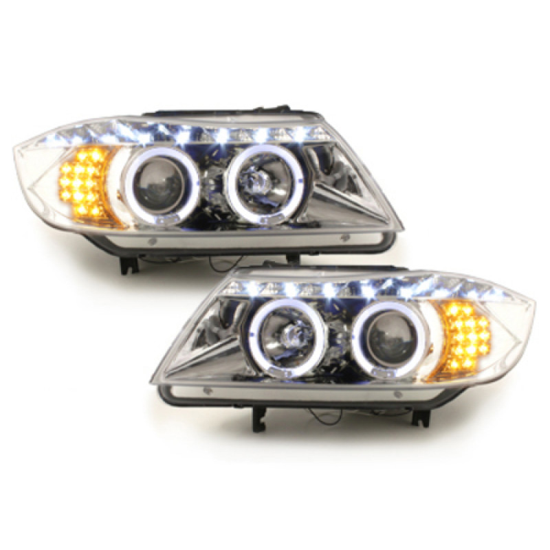 BMW e90/e91 (05-08) lukturi, LED pagriezienu rādītāji, hromēti