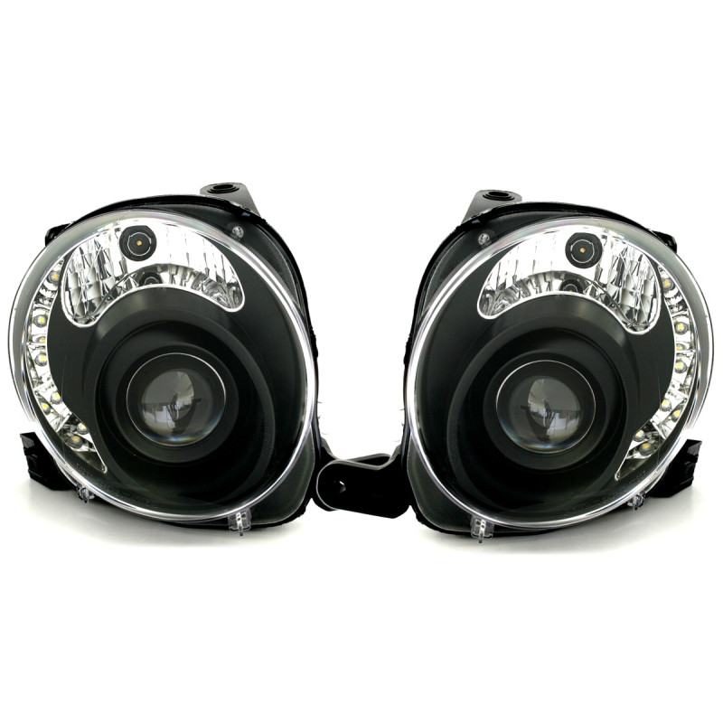 Fiat 500 (07-) LED lukturi, melni