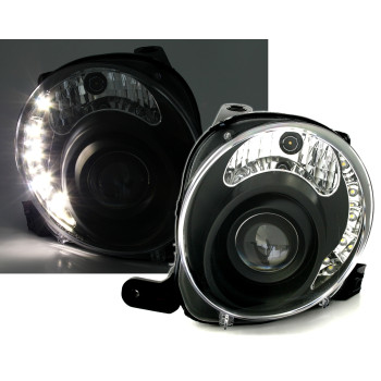 Fiat 500 (07-) LED lukturi, melni