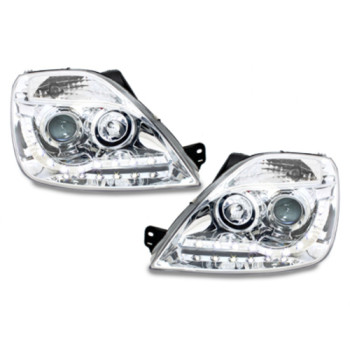 Ford Fiesta (02-08) LED lukturi, hromēti
