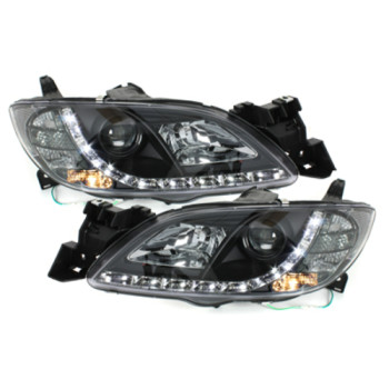 Mazda 3 4D (03-08) LED lukturi, melni