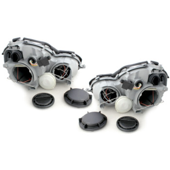 Mercedes c203 (01-08) headlights, black