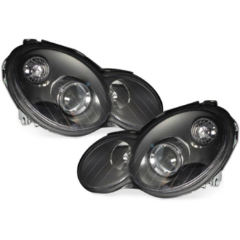 Mercedes c203 (01-08) headlights, black