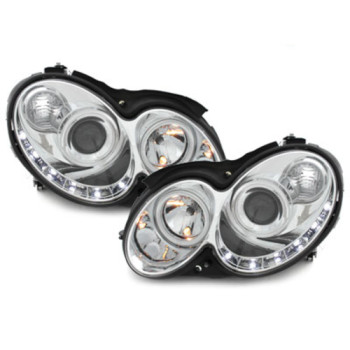Mercedes w209 (03-08) LED lukturi, hromēti