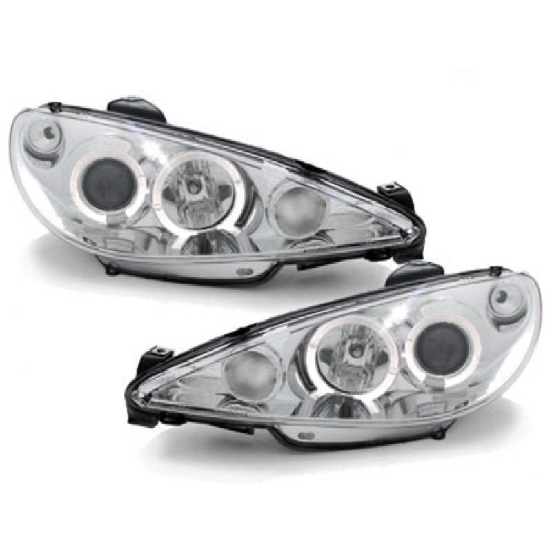 Peugeot 206 (98-06) lukturi, hromēti