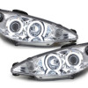 Peugeot 206 (98-06) CCFL lukturi, hromēti