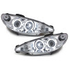 Peugeot 206 (98-06) CCFL lukturi, hromēti