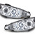Peugeot 206 (98-06) CCFL lukturi, hromēti