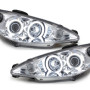 Peugeot 206 (98-06) CCFL lukturi, hromēti