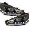 Peugeot 206 (98-06) LED lukturi, melni