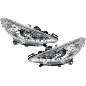 Peugeot 207 (06-10) DRL lukturi, hrometi