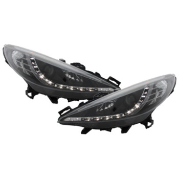Peugeot 207 (06-10) DRL lukturi, melni