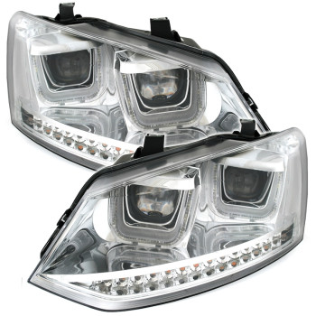 VW Polo 6R (09-) LED lukturi, hromēti