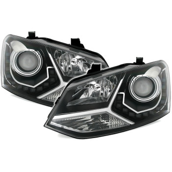 VW Polo 6R (09-) LED lukturi, melni 2