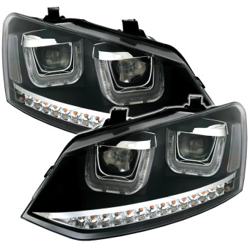 VW Polo 6R (09-) LED lukturi, melni