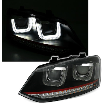 VW Polo 6R (09-) LED lukturi, GTI melni