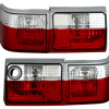 Audi 80 B3 (86-91), 80 B4 Avant (91-95) aizmugurējie lukturi, sarkani/hromēti