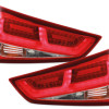 Audi A1 8X (11-) LED aizmugurējie lukturi, sarkani/hromēti