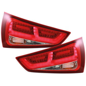 Audi A1 8X (11-) LED aizmugurējie lukturi, sarkani/hromēti