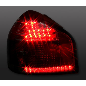 Audi A3 8L (96-03) LED aizmugurējie lukturi, sarkani/tonēti 2
