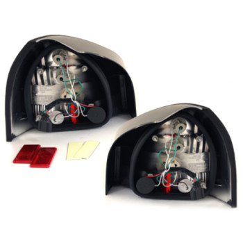 Audi A3 8L (96-03) LED aizmugurējie lukturi, sarkani/hromēti