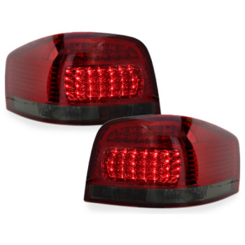 Audi A3 8P (03-09) LED aizmugurējie lukturi, sarkani/tonēti