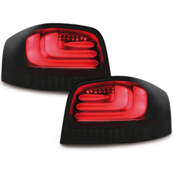 Audi A3 8P (03-09) LED aizmugurējie lukturi, melni/tonēti