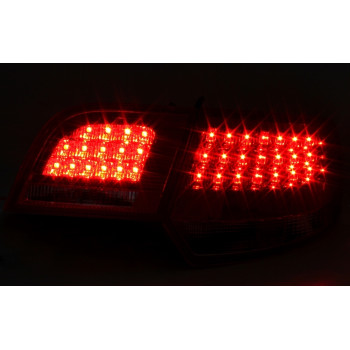 Audi A3 8P Sportback (04-08) LED aizmugurējie lukturi, sarkani/hromēti 3