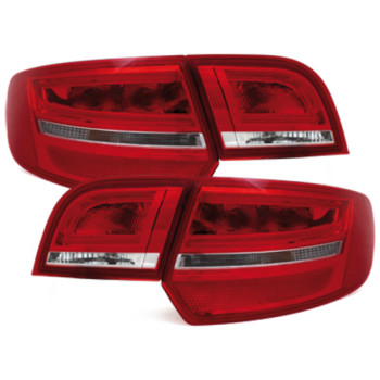 Audi A3 8P Sportback (04-08) LED aizmugurējie lukturi, sarkani/hromēti